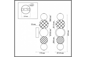 Бра Odeon Light Crystal 5007/7WL - 3