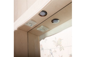 Зеркало Бриклаер Кантри 45 бежевый дуб - 2