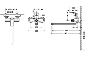 Смеситель Bravat Real F6121179CP-01L универсальный - 2