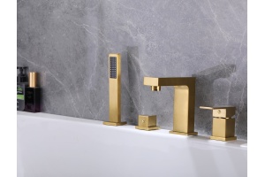 Смеситель для ванны и душа на борт ванны Abber Daheim (AF8213G) - 2