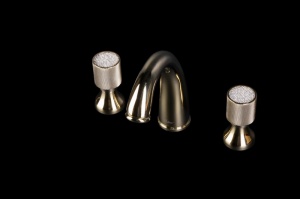 Смеситель для раковины Boheme Royal Cristal золото - 2