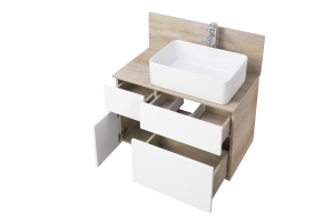 Тумба под раковину Aquaton Мишель 80 светлое дерево-белый - 2