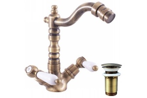 Смеситель для биде Rav Slezak Morava retro бронза