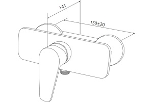 Смеситель AM.PM Inspire F5020000 для душа - 2