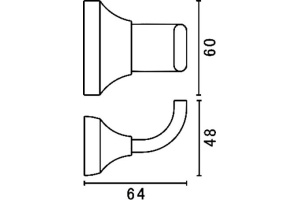 Крючок Art&Max Ovale AM-E-4086 - 3