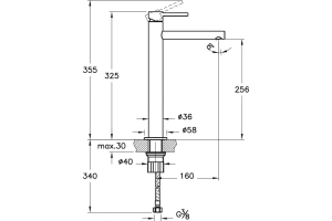 Смеситель для раковины VitrA Origin хром - 2