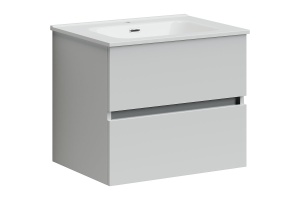 Тумба под раковину подвесная Sancos Urban 60 белая глянцевая