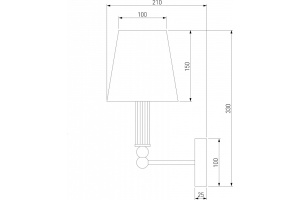 Бра Eurosvet Conso 60145/1 хром - 2
