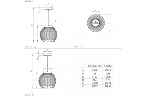 Подвесной светильник Eglo Venezuela 900166 - 3