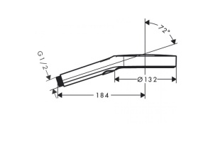 Ручной душ Hansgrohe Rainfinity 130 3j 9L, шлифованная бронза 26865140 - 2