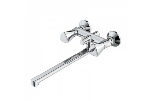 Смеситель для ванны с длинным изливом с керамическим дивертором Bounce, IDDIS, BOUSBL2i10WA