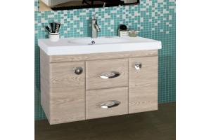 Тумба с раковиной Bellezza Неаполь 90 подвесная 2 ящика карпатская ель