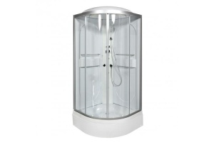 Душевая кабина Deto L 90х90 с гидромассажем и электрикой, хром (L590GM+EL) - 2