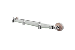 Nau K-7744 Полка стеклянная с бортиком