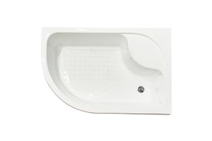 Душевой уголок Royal Bath 120x80 R профиль черный стекло матовое - 3