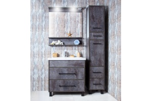 Мебель для ванной Бриклаер Чили 80 цемент - 2