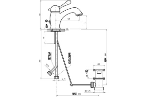 Смеситель для раковины Rav Slezak Labe бронза (L027.5SM) - 3
