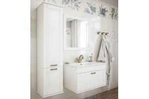 Шкаф-пенал Sanflor Ванесса L подвесной, белый - 3