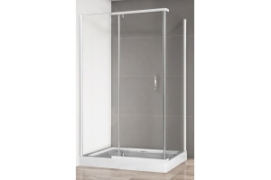Душевой угол Royal Bath HPV 140х80 профиль белый стекло прозрачное