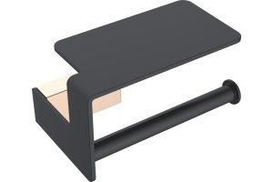 Держатель туалетной бумаги Boheme Q 10941-G-B с полкой для телефона