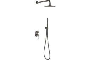 Душевой комплект Boheme Uno gun metall, черный (464-GM)