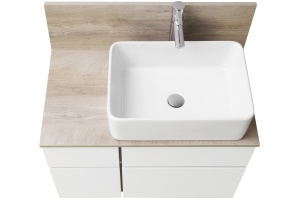 Тумба под раковину Aquaton Мишель 100 светлое дерево-белый - 2