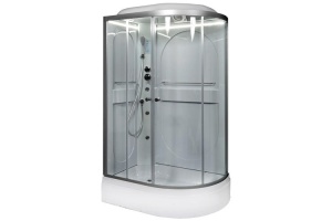 Душевая кабина Deto L 120х80 с гидромассажем, хром (L520LLED+GM) - 2