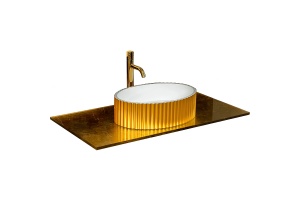 Столешница под раковину Armadi Art Lucido 100 золото