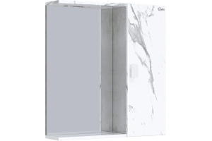 Зеркало-шкаф Onika Марбл 65 мрамор/камень бетонный (206545)
