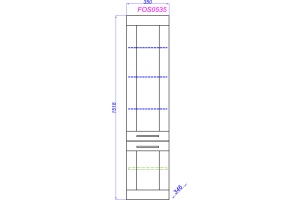 Шкаф-пенал Aqwella Foster 35 - 3