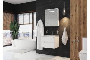 Зеркало-шкаф Onika Сигма 60 с подсветкой белый - 3