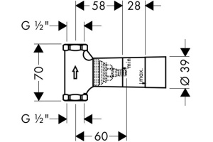 Внутренняя часть вентиля Hansgrohe  (15974180) - 2
