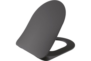 Унитаз подвесной Creavit Free FE322.60100 антрацит, сиденье микролифт - 3