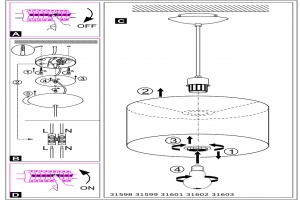 Подвесной светильник Eglo ПРОМО Maserlo 31599 - 2