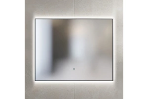 Зеркало Sanvit Панорама 90 с подсветкой черный