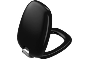 Сиденье для унитаза Vitra Plural черное с микролифтом