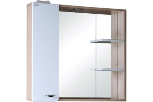 Зеркало-шкаф Onika Стиль 75 L ясень шимо (207519)