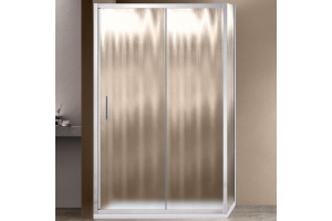 Душевой уголок Vincea Garda 140х90 хром стекло рифленое