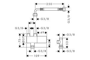 Термостат Hansgrohe Ecostat 15346000, хром - 2