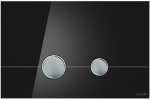 Кнопка смыва Cersanit Stero BU-STE/Blg/Gl черная