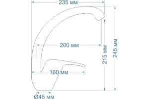 Смеситель для кухонной мойки Seaman SSC-801 серый (SSC-801-Серый) - 2