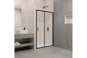 Душевая дверь RGW Passage PA-14B 120х195 профиль черный стекло прозрачное - 2