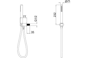 Душевой гарнитур Allen Brau Priority 5.31019-00 хром - 2