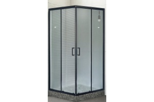 Душевой уголок Royal Bath HPD 95x95 профиль черный стекло матовое