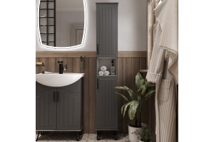 Шкаф-пенал DIWO Сочи 30, антрацит