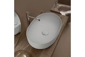 Раковина накладная Kerasan Nolita 60 серый матовый (534359) - 2