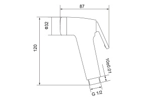 Лейка гигиенического душа Timo SL-2053/03 черный - 2