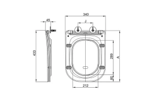 Сиденье для унитаза Esbano Gartez с системой микролифт, белый (ZAESUPGARTW0801) - 2