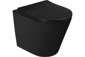 Унитаз приставной SantiLine SL-5020MB безободковый, с микролифтом