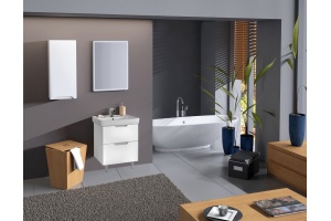 Тумба с раковиной Dreja.eco Q Plus 55 белая - 2